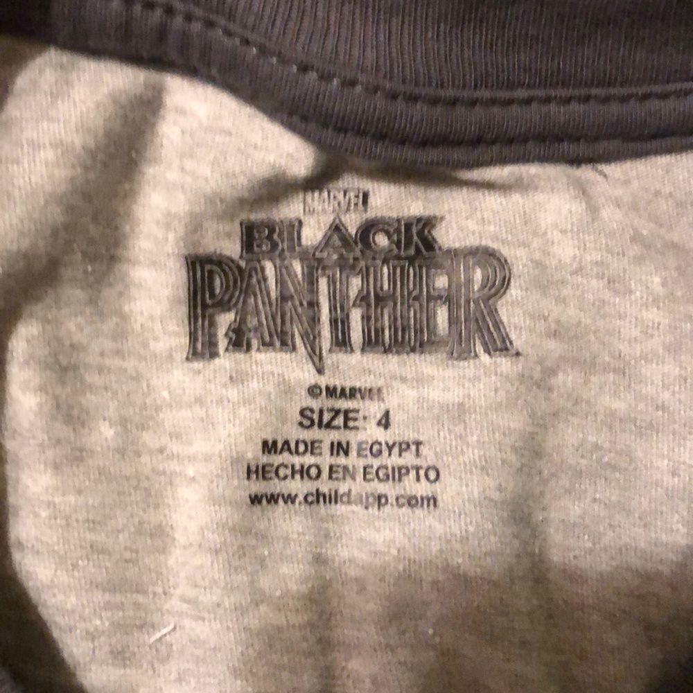 Marvel Black Panther Wakanda Tee Shirt New With Tags Little Boys Size 4 - Picture 13 of 14